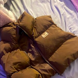 SHEIN Chocolate Puffer Jacket